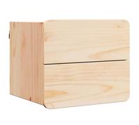Vidaxl Table De Chevet Marron 39 X 34 X 33 Cm Bois Massif En Pin