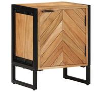 vidaXL Table de Chevet Marron 40 x 30 x 50 cm, Table de Nuit en Acacia, Meuble Rustique pour Chambre, Table de Rangement compacte, unité Vintage, Brun