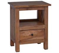 vidaXL Table de chevet Marron 41 x 30 x 50 cm Bois de Mahogany Massif, Chambre, idées de meubles cosy pour espaces modernes, conseils déco inspirants, designs d'éclairage et solutions de rangement pou