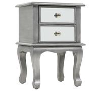 Vidaxl Table De Chevet Miroir Mdf Et Verre 34,5 X 30 X 50 Cm