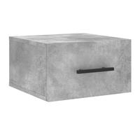 vidaXL Nachtkastje wandgemonteerd 35x35x20 cm betongrijs829876 Gris G
