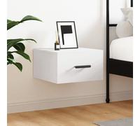 vidaXL Table de chevet murale blanc 35x35x20 cm