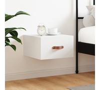 vidaXL Table de chevet murale blanc 35x35x20 cm