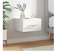 vidaXL Table de chevet murale blanc 35x35x20 cm 829788