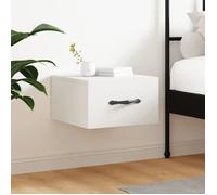 vidaXL Table de chevet murale blanc 35x35x20 cm 829804