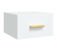 Vidaxl Table De Chevet Murale Blanc 35x35x20 Cm Blanc