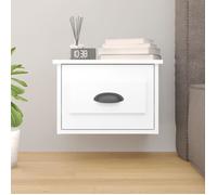 vidaXL Table de chevet murale blanc 41,5x36x28 cm 816376
