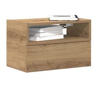 vidaXL Table de chevet murale chêne artisanal 45x26x28,5 cm, armoire de chevet flottante, armoire de chevet suspendue, unité 858612