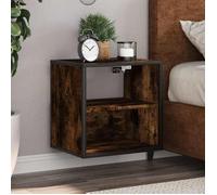 vidaXL Table de chevet murale Chêne fumé 40x31x39,5 cm, armoire, table d'appoint, armoire de lit, armoire de chevet, table 848748