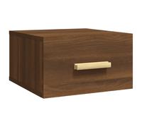 Vidaxl Table De Chevet Murale Chêne Marron 35x35x20 Cm Marron
