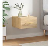 vidaXL Table de chevet murale chêne sonoma 35x35x20 cm 829794
