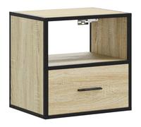 vidaXL Table de Chevet Murale chêne Sonoma 40x31x39,5 cm, Armoire, Table d'appoint, Armoire de lit, Armoire de Chevet, Table de Nuit