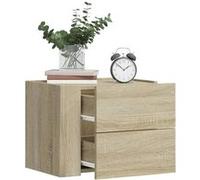 Table de Chevet Murale Suspendue Table de Nuit Meuble Chambre Intérieur vidaXL