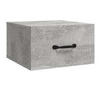 vidaXL Table de chevet murale Gris béton 35x35x20 cm
