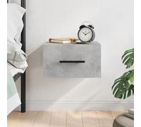 vidaXL Nachtkastje wandgemonteerd 35x35x20 cm betongrijs829876 Gris G