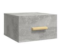Vidaxl Table De Chevet Murale Gris Béton 35x35x20 Cm Gris