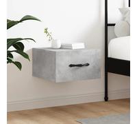 Vidaxl Table De Chevet Murale Gris Béton 35x35x20 Cm Gris