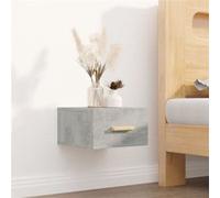 vidaXL Table de chevet murale gris béton 35x35x20 cm812842 Gris G