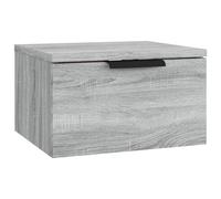 Vidaxl Table De Chevet Murale Sonoma Gris 34x30x20 Cm Gris