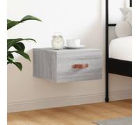 vidaXL Table de chevet murale sonoma gris 35x35x20 cm