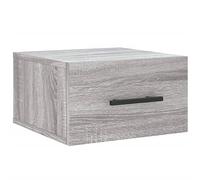 vidaXL Table de Chevet Murale Sonoma Gris 35x35x20 cm