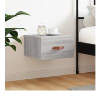 vidaXL Table de chevet murale sonoma gris 35x35x20 cm 829784