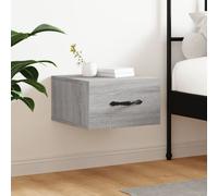 Vidaxl Table De Chevet Murale Sonoma Gris 35x35x20 Cm Gris
