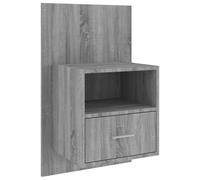 Table de chevet murale Sonoma gris Gris G