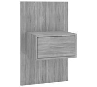 vidaXL Table de chevet murale Sonoma gris 816954