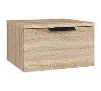 vidaXL Table de Chevet Murale Chêne Sonoma 34x30x20 cm