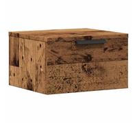 vidaXL Table de chevet murale vieux bois 34x30x20 cm suspendue 856979