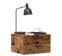 vidaXL Table de chevet murale vieux bois 34x30x20 cm, armoire de chevet flottante, armoire de chevet suspendue, unité de 856979
