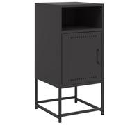 vidaXL Table de Chevet Noir 36x39x78 cm Acier, Armoire, Armoire latérale, Meuble de Chambre à Coucher, Table de Chevet, Armoire en métal