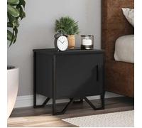 vidaXL Table de chevet Noir 40 x 30 x 40 cm Aggloméré, table d'appoint, armoire de lit, table d'appoint pour la chambre, 848514