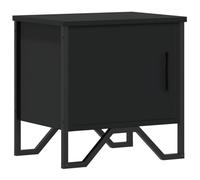 vidaXL Table de chevet Noir 40 x 30 x 40 cm Aggloméré, table d'appoint, armoire de lit, table d'appoint pour la chambre, 848514