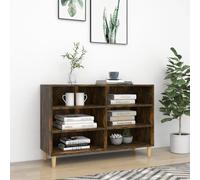 Vidaxl Table De Chevet Noir 40x33x46 Cm Bois De Manguier Solide Marron