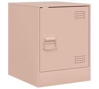 vidaXL Table de Chevet Rose 34,5x39x44 cm Acier, Armoire, Meubles de Chambre, Support téléphonique, Armoire d'appoint, Table de Nuit, Table d'appoint