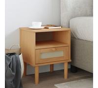 Vidaxl Table De Chevet Senja Marron 40x35x48 Cm Bois De Pin Solide Marron