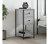 vidaXL Table de chevet sonoma gris 32x42x70 cm bois d'ingénierie