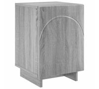 vidaXL Table de Chevet Sonoma Gris 33,5 x 34,5 x 50 cm