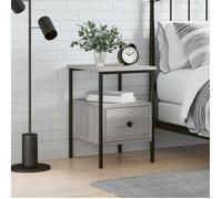 vidaXL Table de chevet sonoma gris 34x36x50 cm bois d'ingénierie 826049