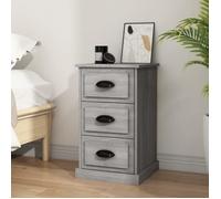 vidaXL Table de chevet sonoma gris 39x39x67 cm bois d'ingénierie 816166