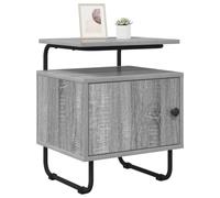 vidaXL Table de Chevet Sonoma Gris Bois d'ingénierie, Table de Chevet Moderne, Armoire rectangulaire, Rangement spacieux, Meuble Pratique et Compact