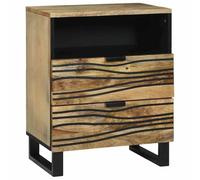 Vidaxl Cabinet De Chevet 50x33x60 Cm Bois Massif De Manguier