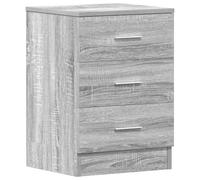 vidaXL Table de Chevet Table de Nuit Armoire de Chevet Armoire de Lit avec Rangement Chambre à Coucher Sonoma Gris 38x35x56 cm Bois d'Ingénierie