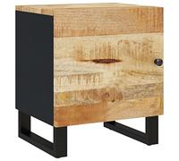vidaXL Table de Chevet Table de Nuit Armoire de Chevet Armoire de Lit Meuble de Chambre à Coucher Maison 40x33x46 cm Bois de Manguier Solide