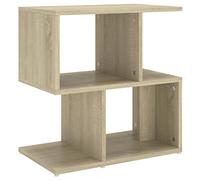 vidaXL Table de Chevet Table de Nuit Armoire de Chevet Armoire de Rangement Chambre à Coucher Intérieur Chêne Sonoma 50x30x51,5 cm Aggloméré