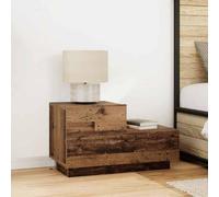 vidaXL Table de chevet vieux bois 70 x 36 x 40.5 cm Bois composite