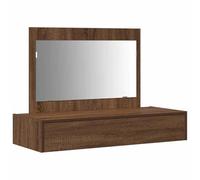 vidaXL Table de Coiffure Murale en Chêne Marron 100x40x70 cm