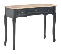 vidaXL Table de console et coiffeuse 280046 – 3 tiroirs – Noir